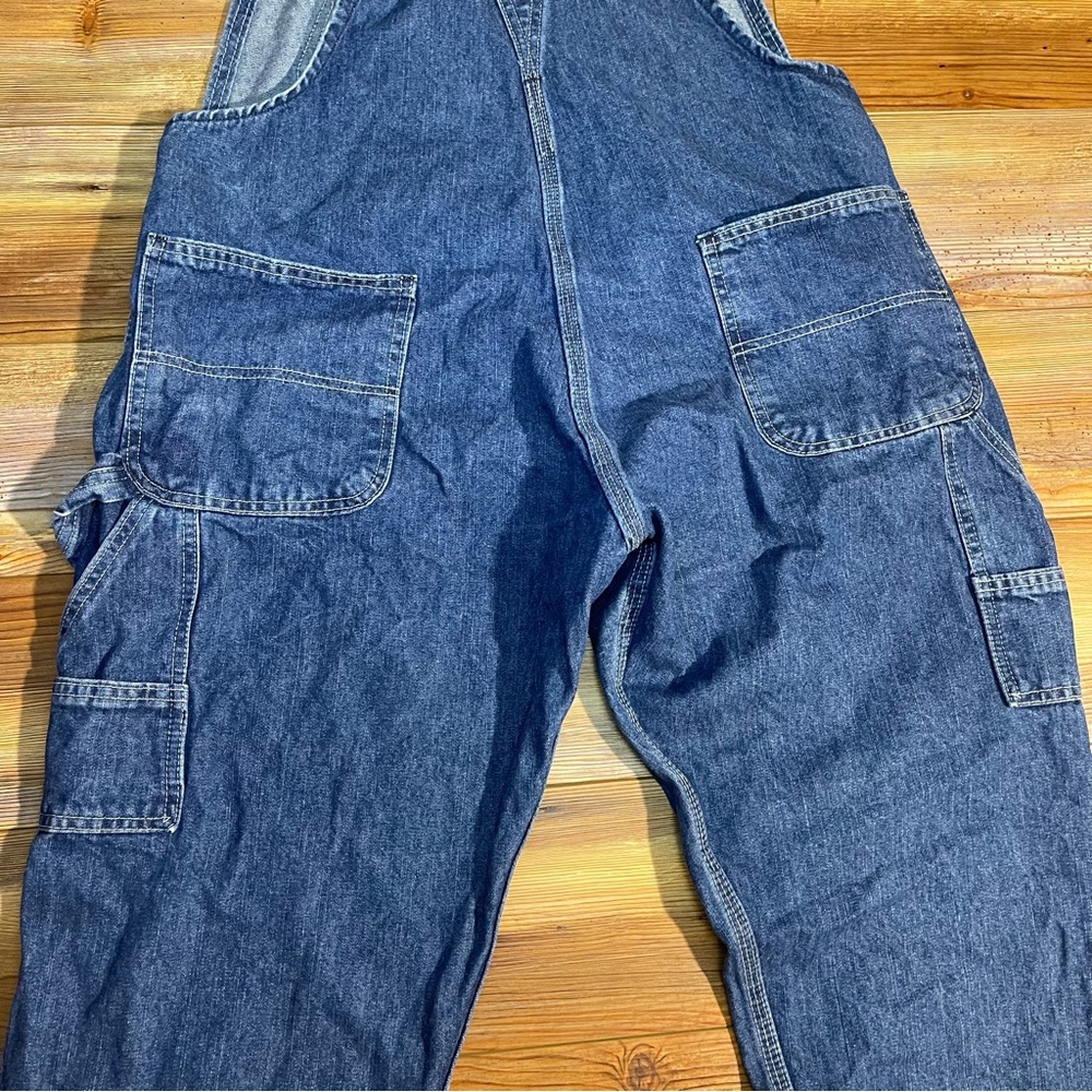 Key Apparel Carpenter Utility Style Denim Bib Overalls - No sign of wear 16short - Picture 5 of 9